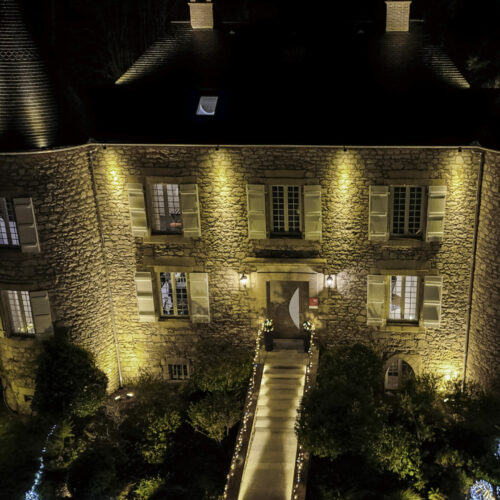 Château vu de drone et de nuit photographié par PhotDag